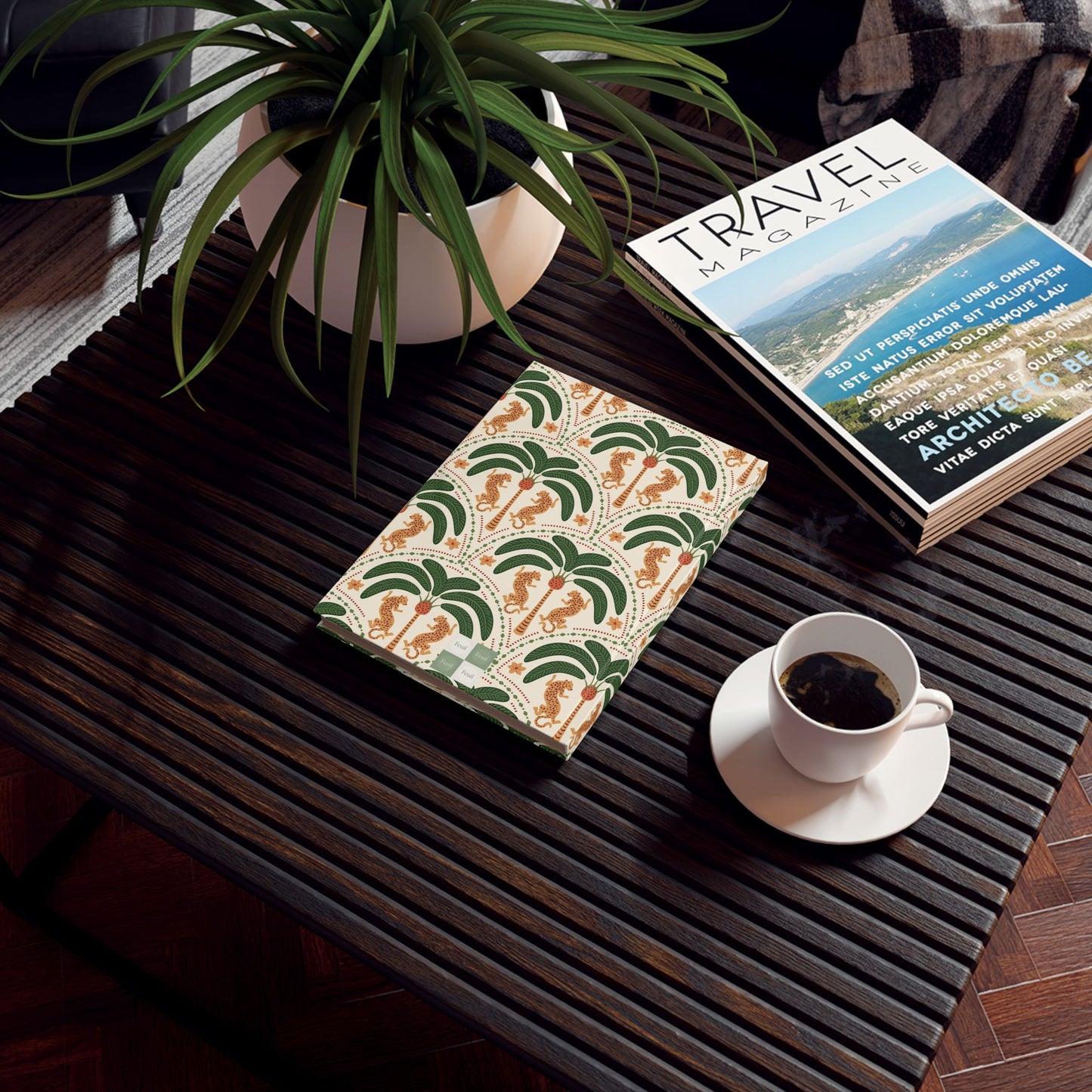 Tropical Leaf - Hardcover Journal