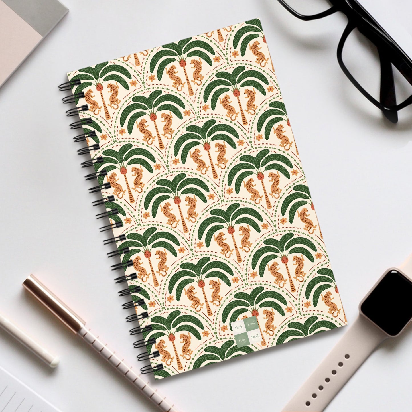 Tropical Leaf - Spiral Journal