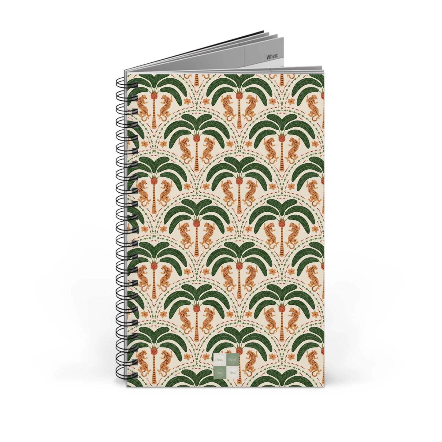 Tropical Leaf - Spiral Journal