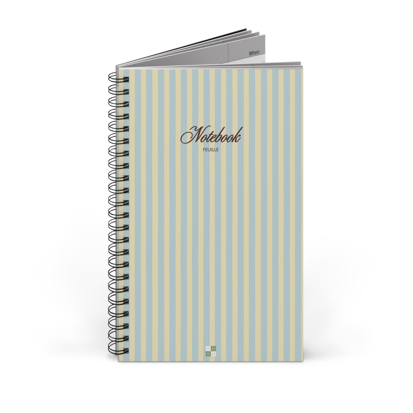 Pastel Stripe Spiral Notebook