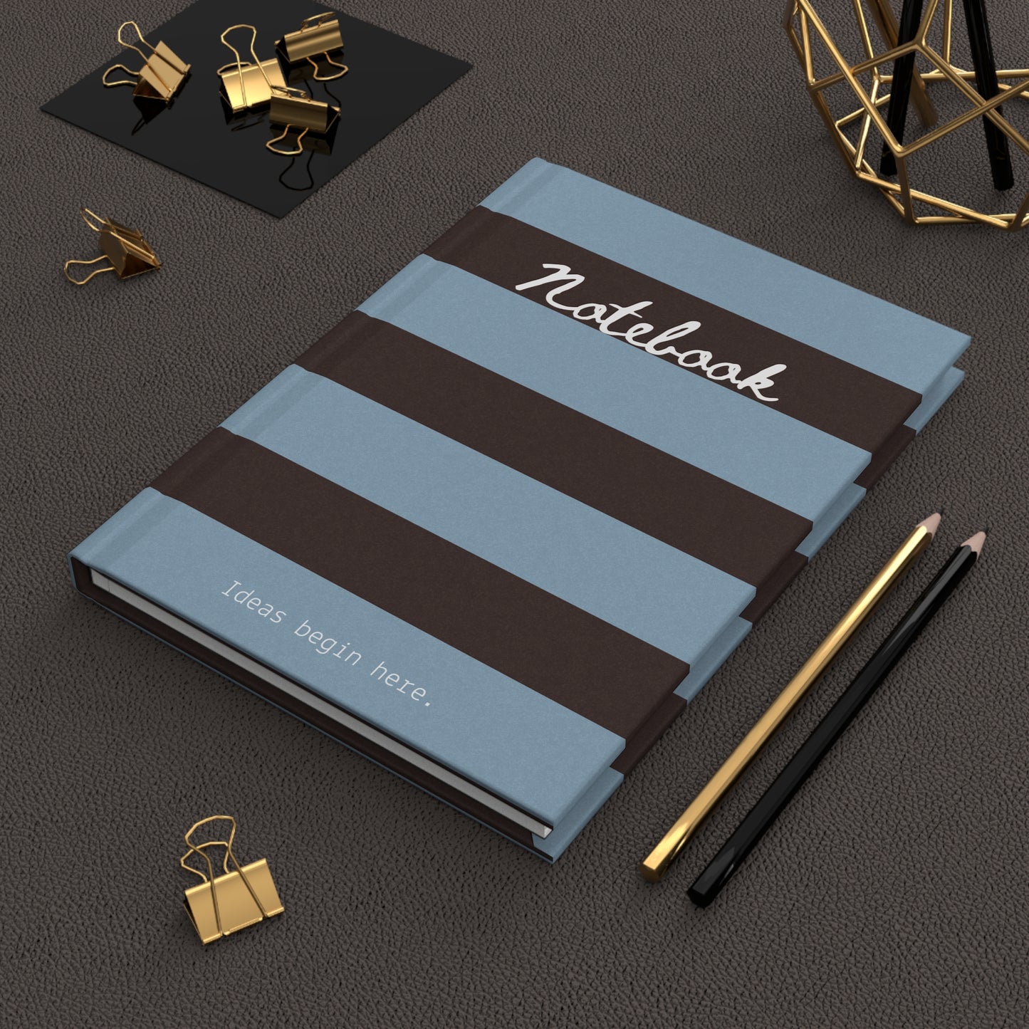 Ideas Begin Here Hardcover Notebook